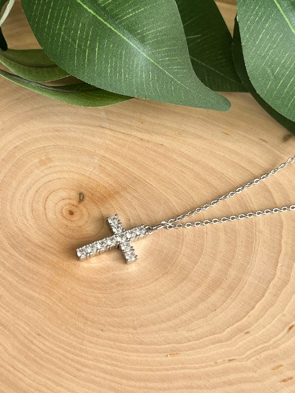 Classic Silver Cross Necklace