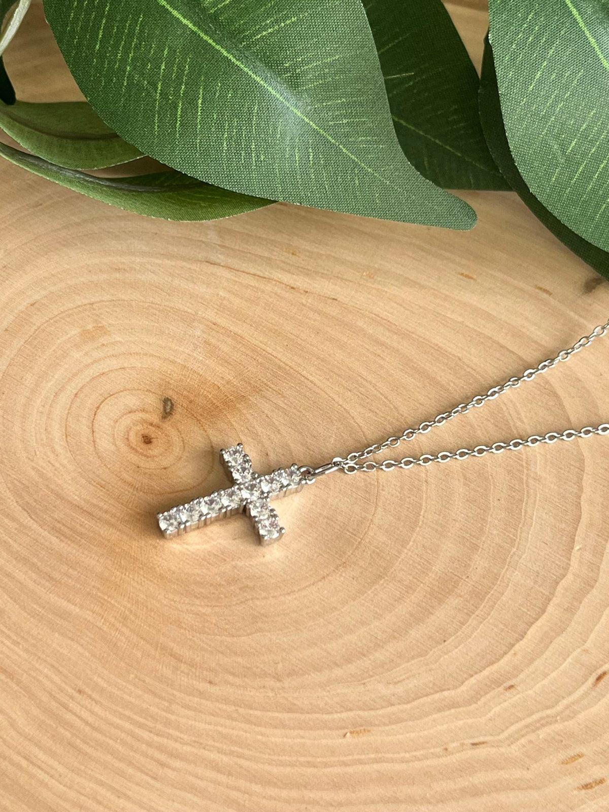 Classic Silver Cross Necklace