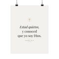 Be Still Print – Psalm 46:10, Unframed (Spanish Edition)