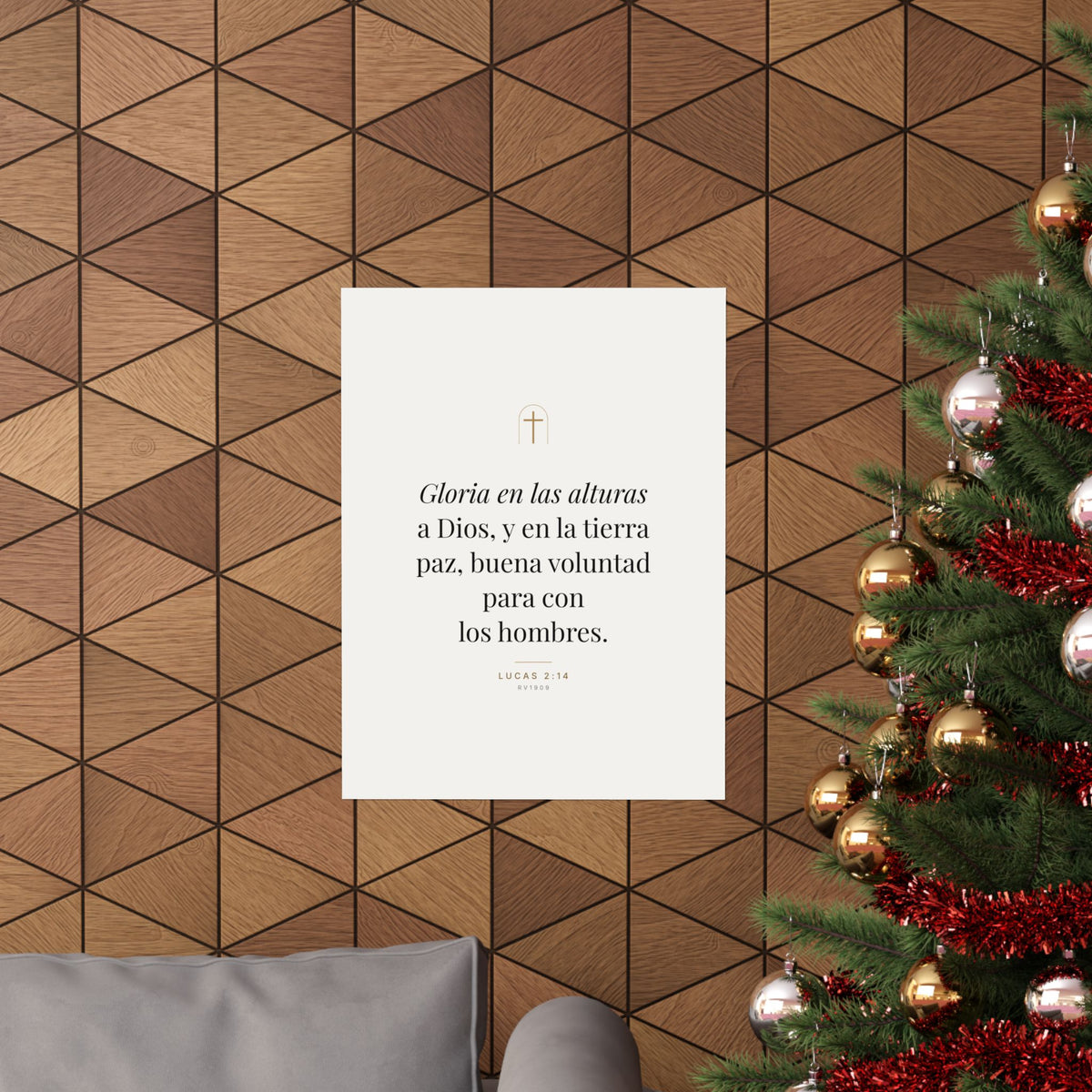 Glory to God Print – Luke 2:14, Unframed (Spanish Edition)