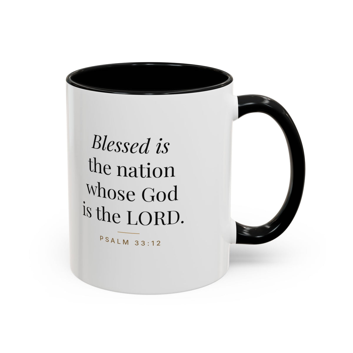 In God We Trust Mug – Psalm 33:12