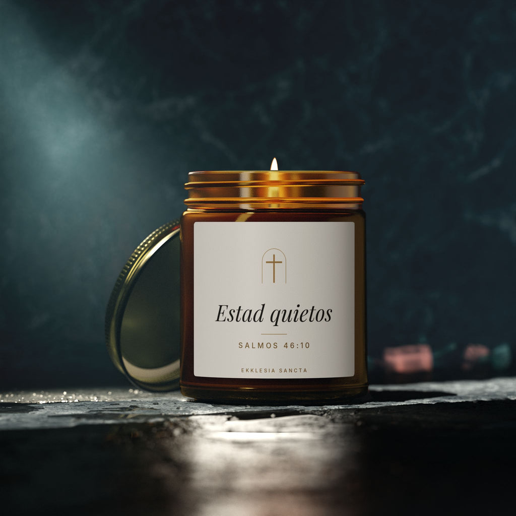Be Still Candle – Psalm 46:10 (Spanish Edition)