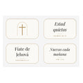 Scripture Sticker Sheet (Spanish Edition)