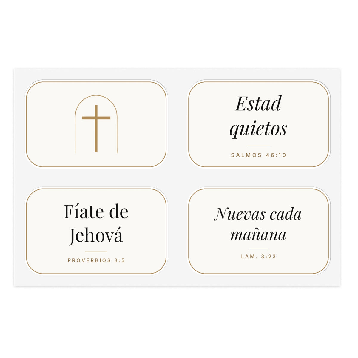 Scripture Sticker Sheet (Spanish Edition)