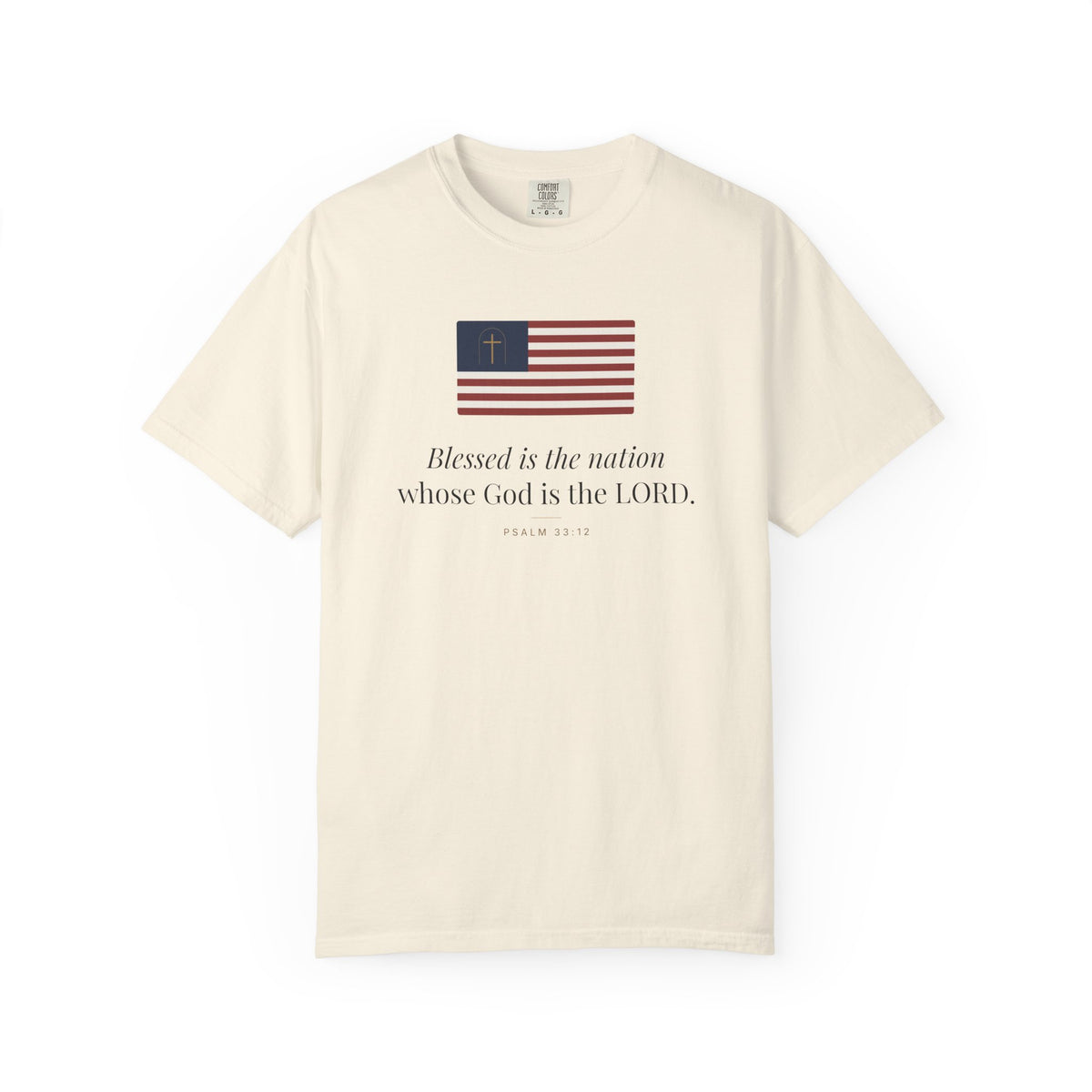Blessed Is the Nation Tee – Psalm 33:12