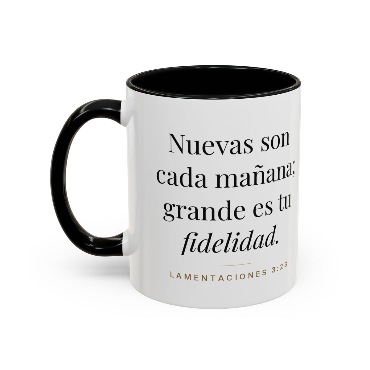 New Every Morning Mug – Lamentations 3:23 (Spanish Edition)