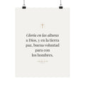 Glory to God Print – Luke 2:14, Unframed (Spanish Edition)