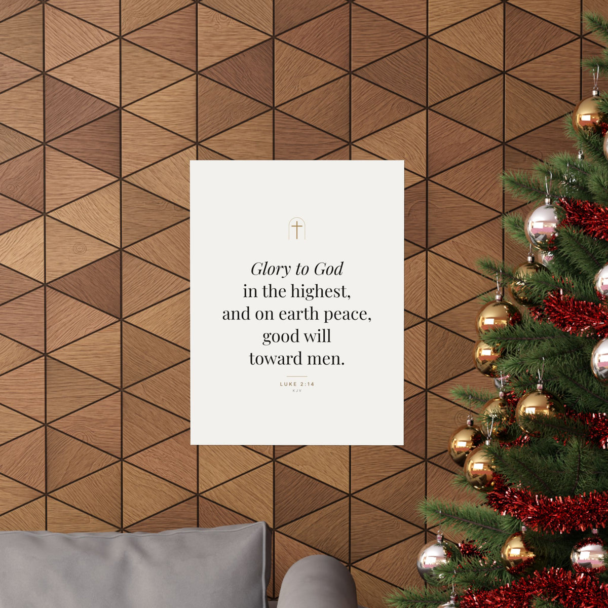 Glory to God Print – Luke 2:14 (Unframed)