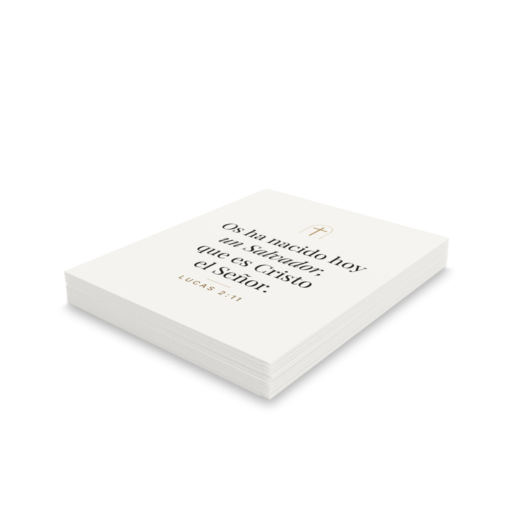 Unto You Is Born Christmas Cards – Luke 2:11 (Spanish Edition)