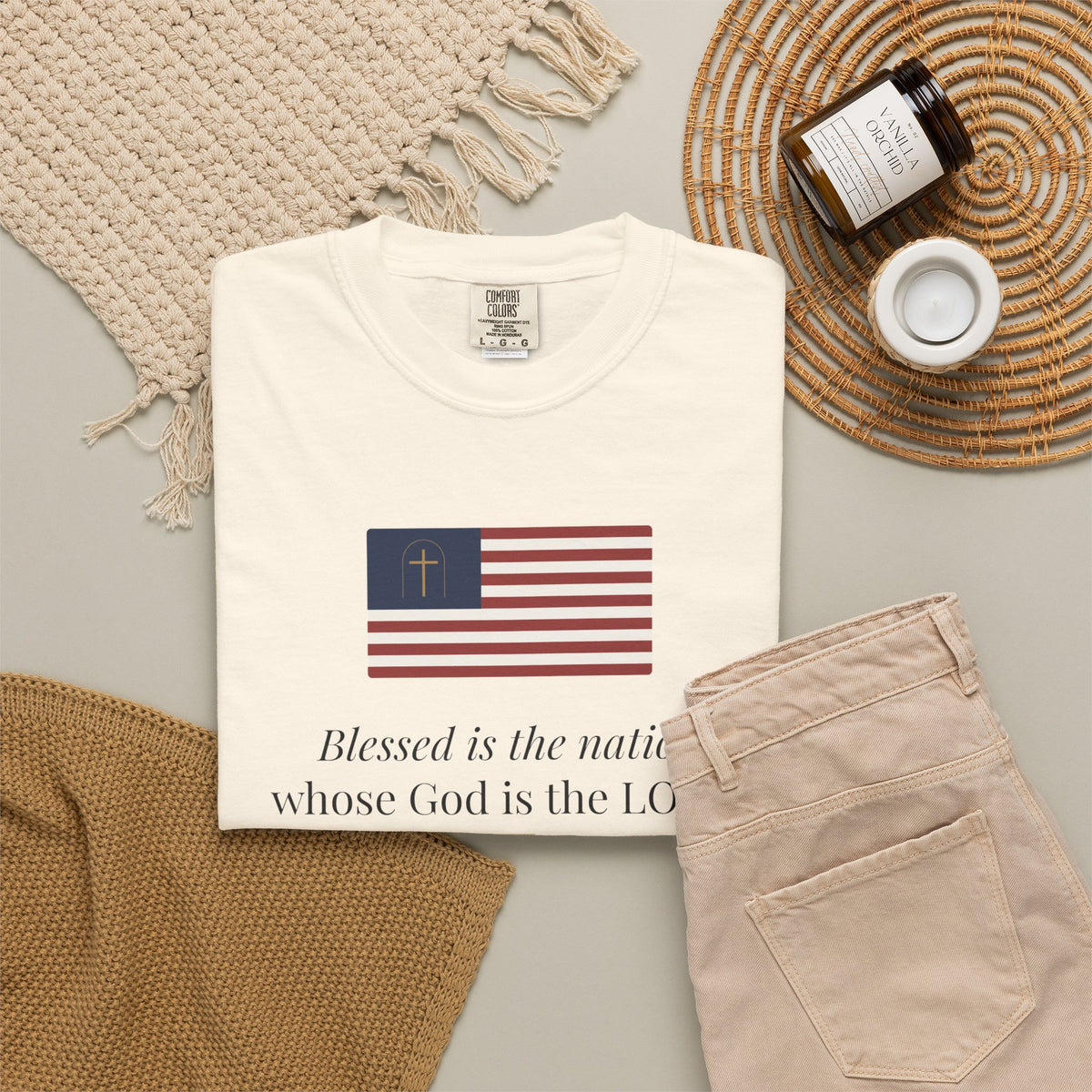 Blessed Is the Nation Tee – Psalm 33:12