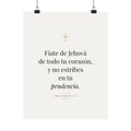 Trust in the Lord Print – Proverbs 3:5, Unframed (Spanish Edition)
