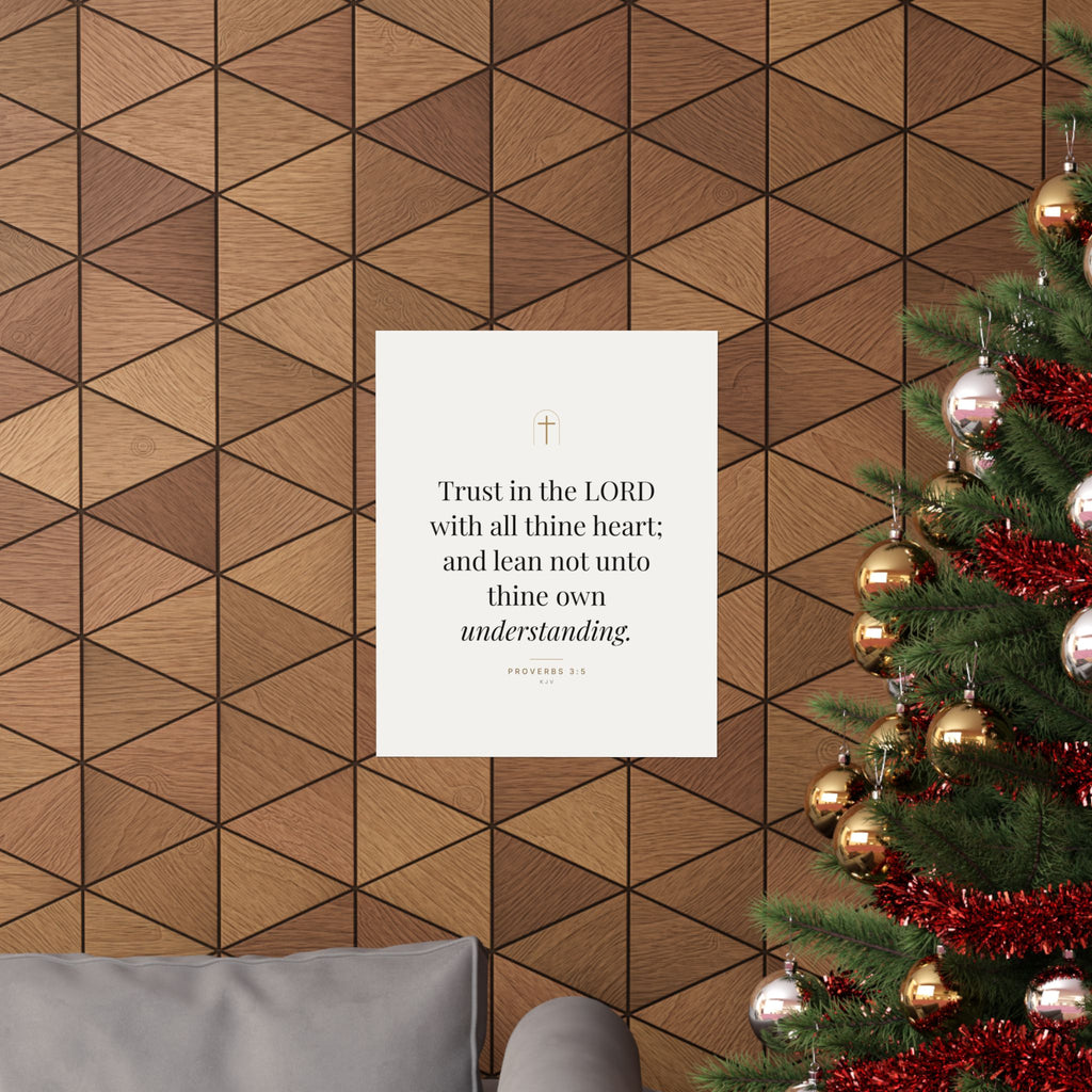 Trust in the Lord Print – Proverbs 3:5 (Unframed)