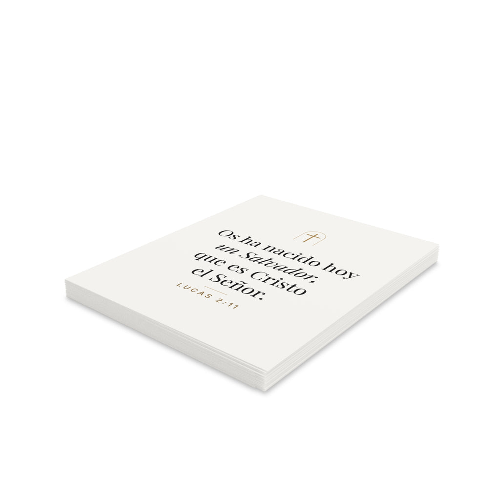 Unto You Is Born Christmas Cards – Luke 2:11 (Spanish Edition)
