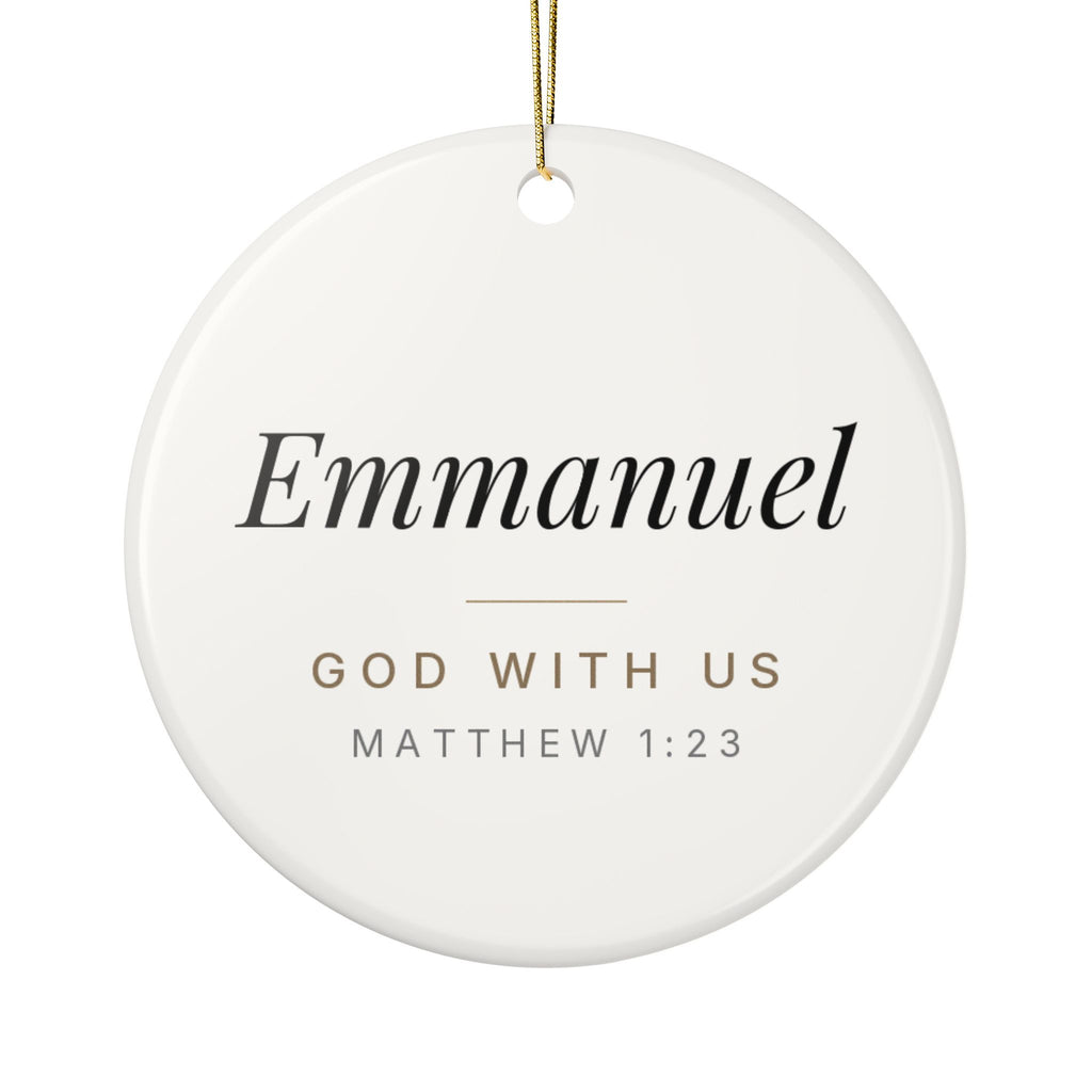 O Come Let Us Adore Him Ceramic Ornament