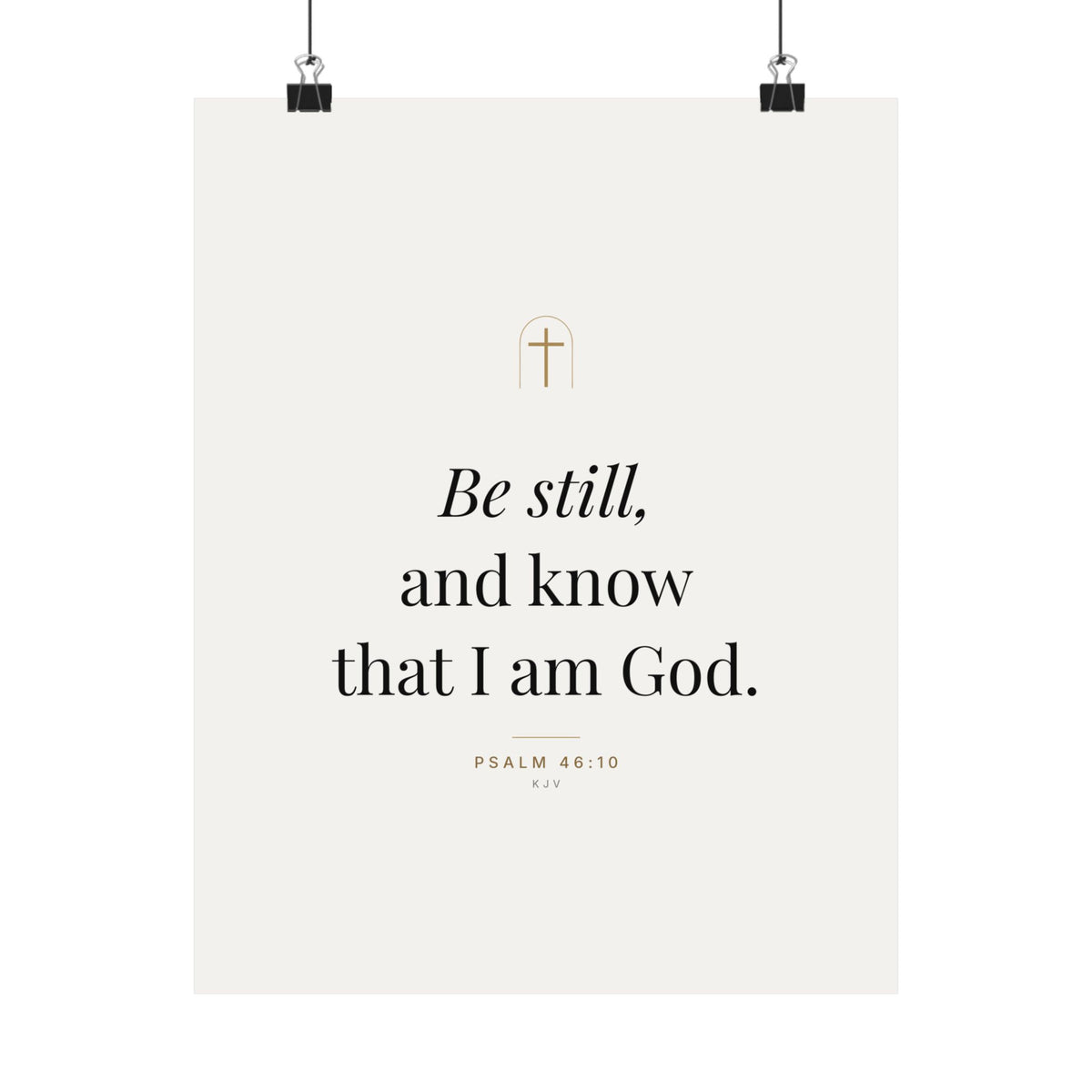 Be Still Print – Psalm 46:10 (Unframed)