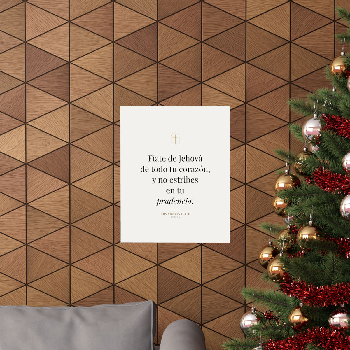 Trust in the Lord Print – Proverbs 3:5, Unframed (Spanish Edition)
