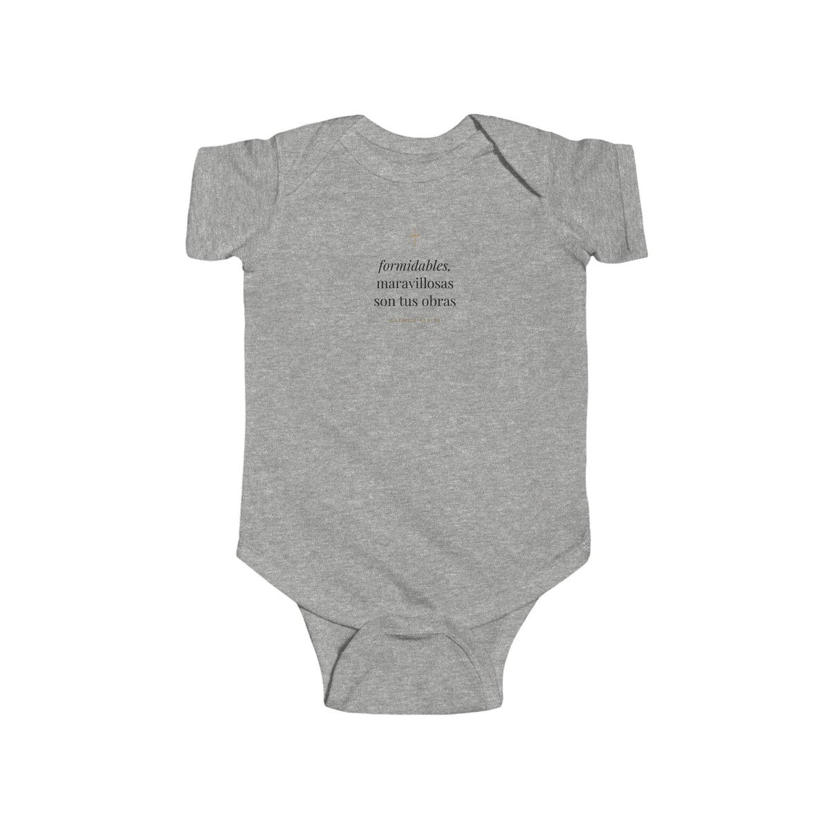 Wonderfully Made Baby Bodysuit – Psalm 139:14 (Spanish Edition)