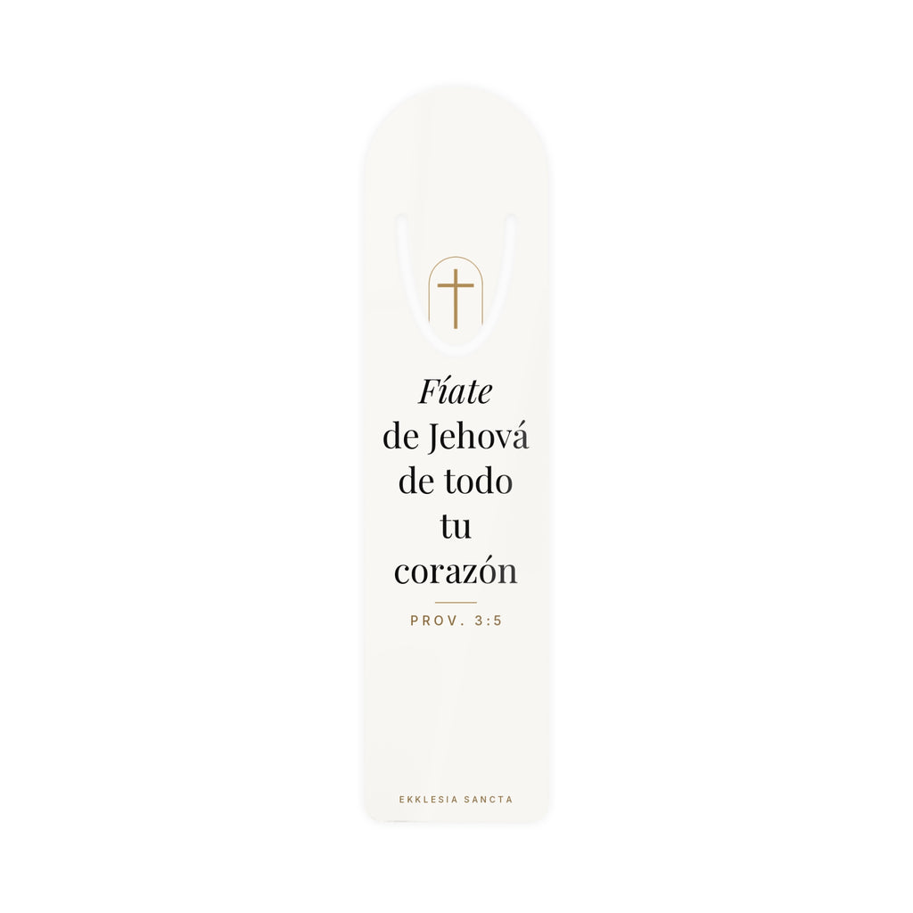 Trust in the Lord Bookmark – Proverbs 3:5 (Spanish Edition)