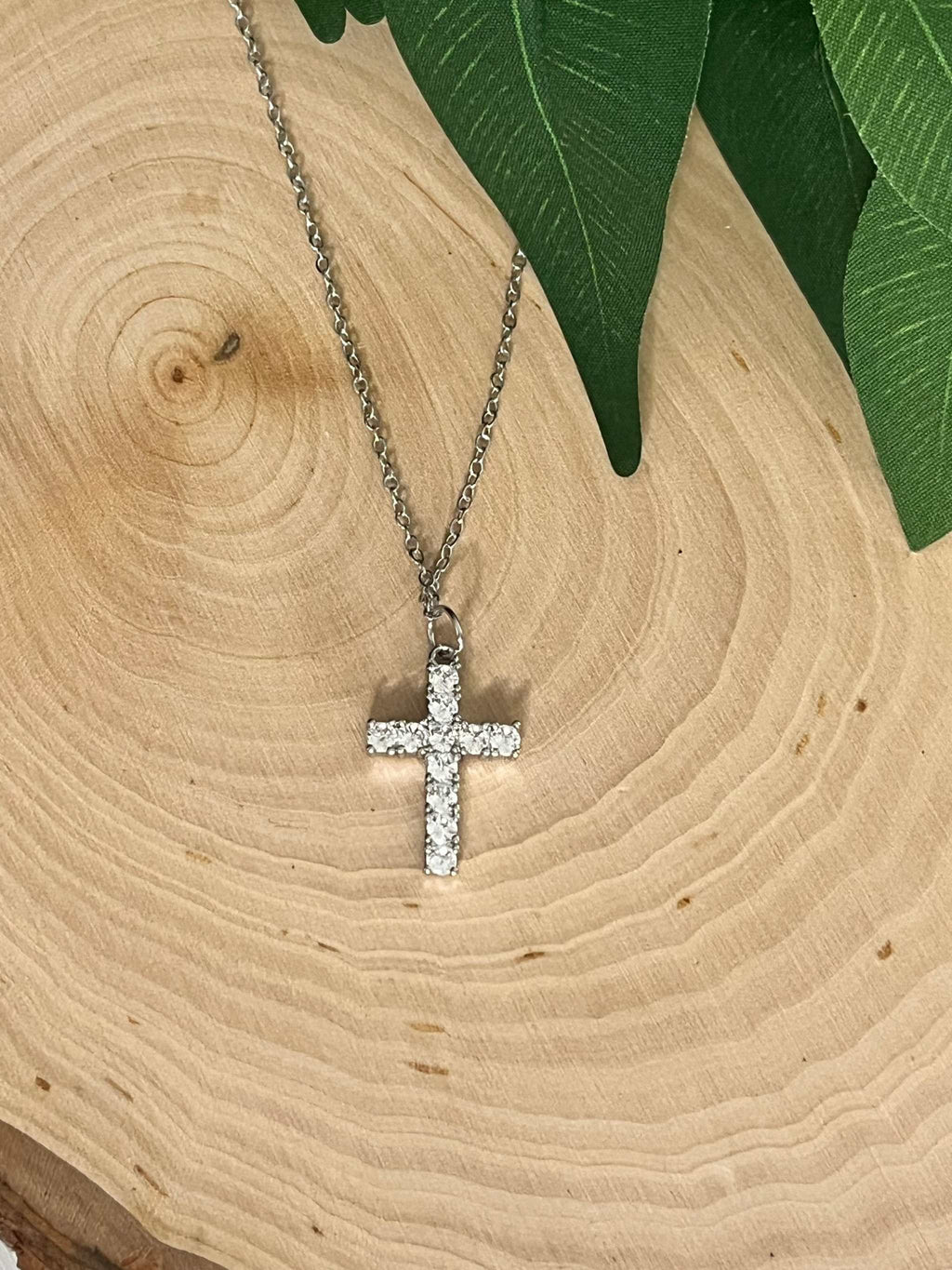 Classic Silver Cross Necklace
