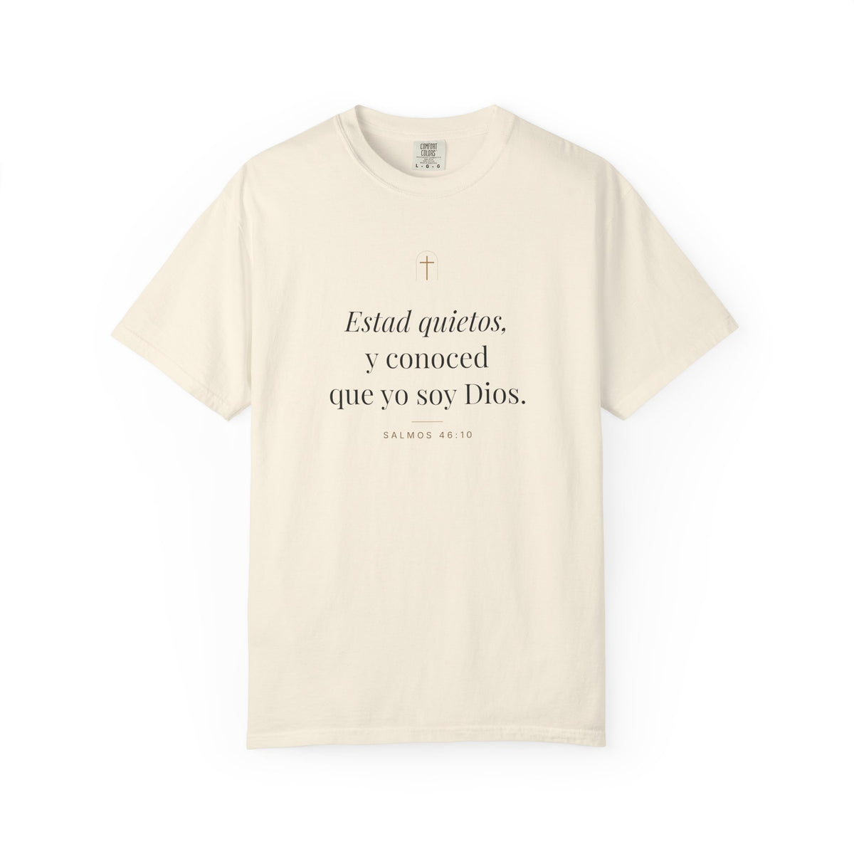 Be Still Tee – Psalm 46:10 (Spanish Edition)