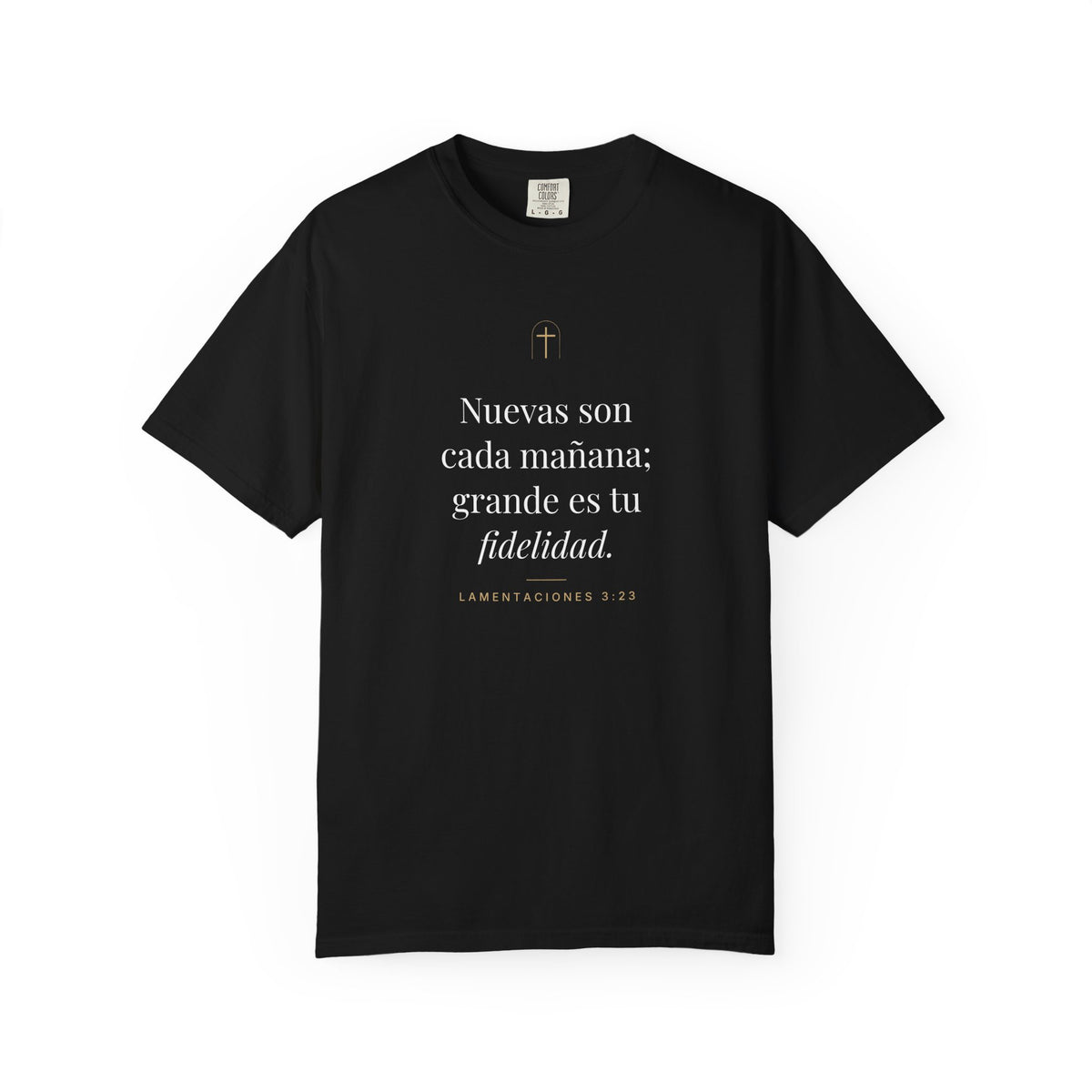 New Every Morning Tee – Lamentations 3:23 (Spanish Edition)