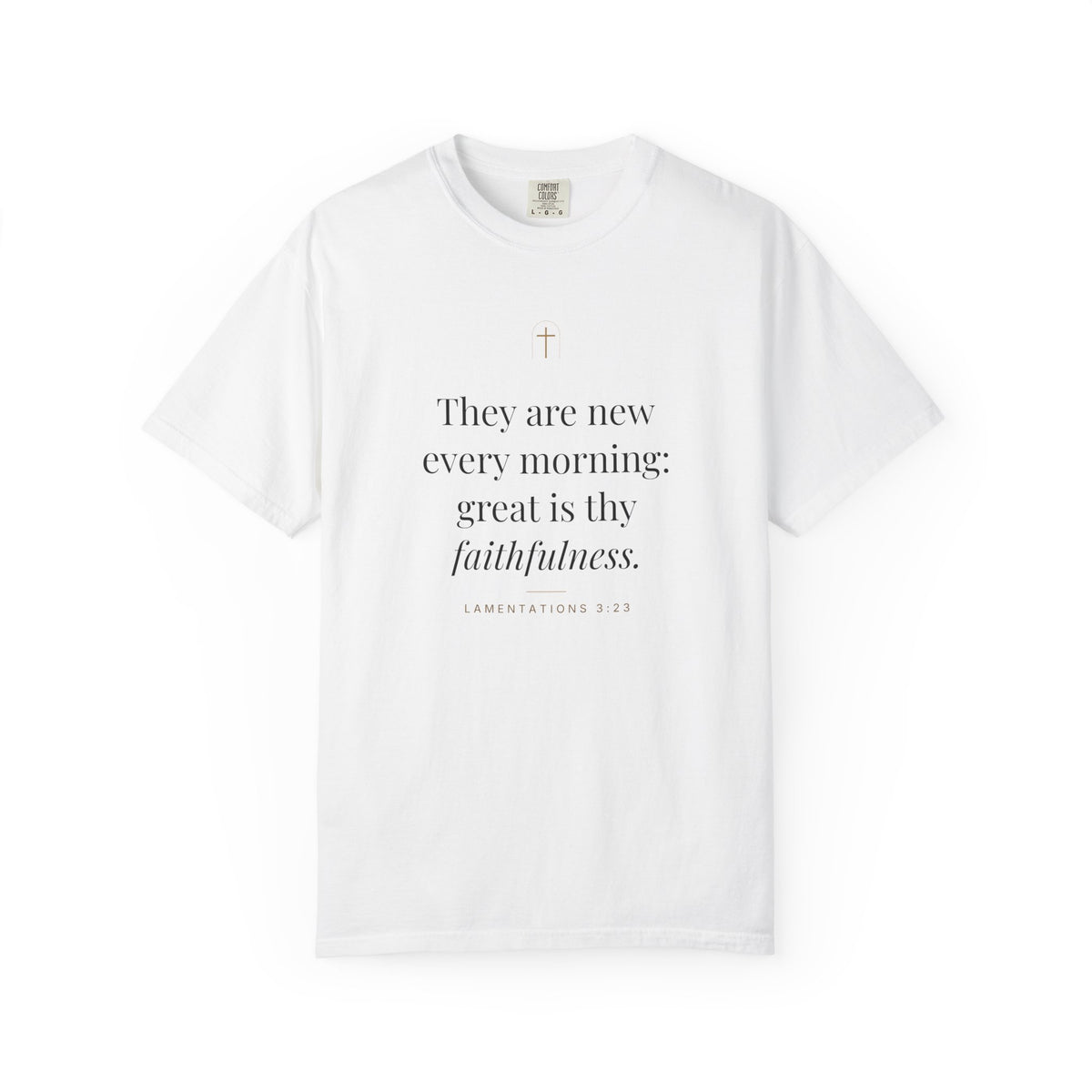 New Every Morning Tee – Lamentations 3:23