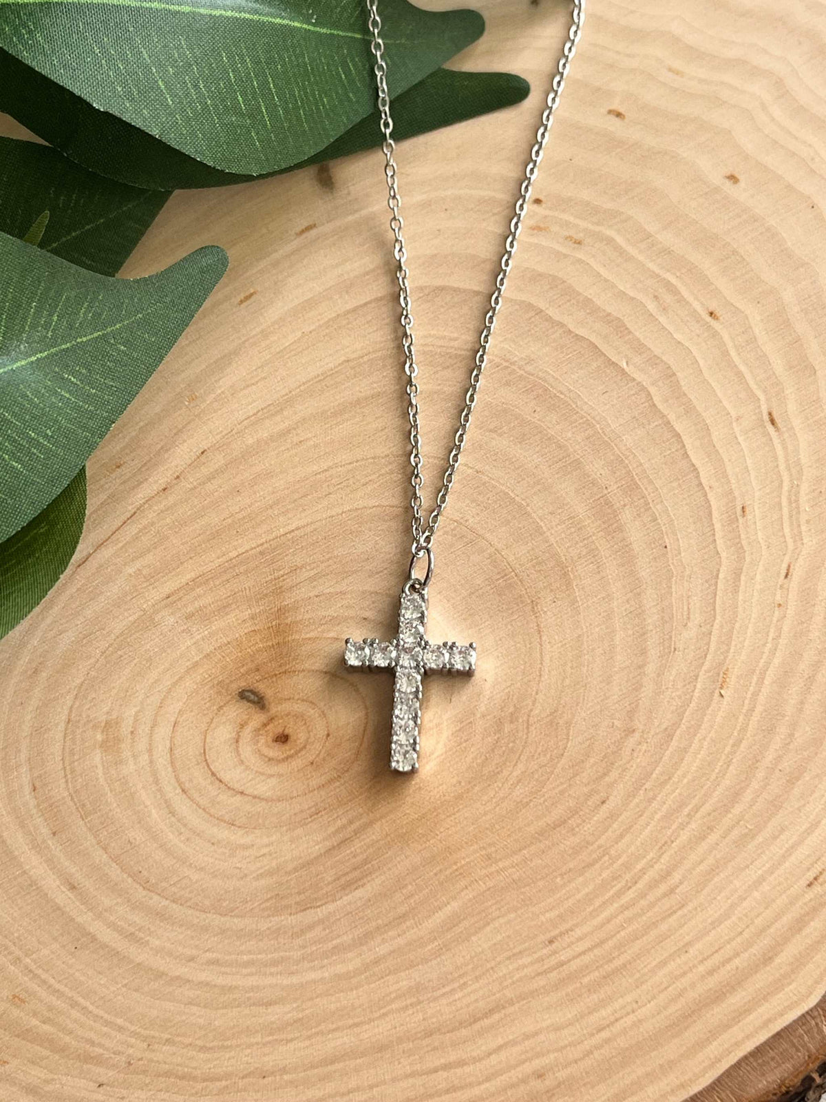 Classic Silver Cross Necklace