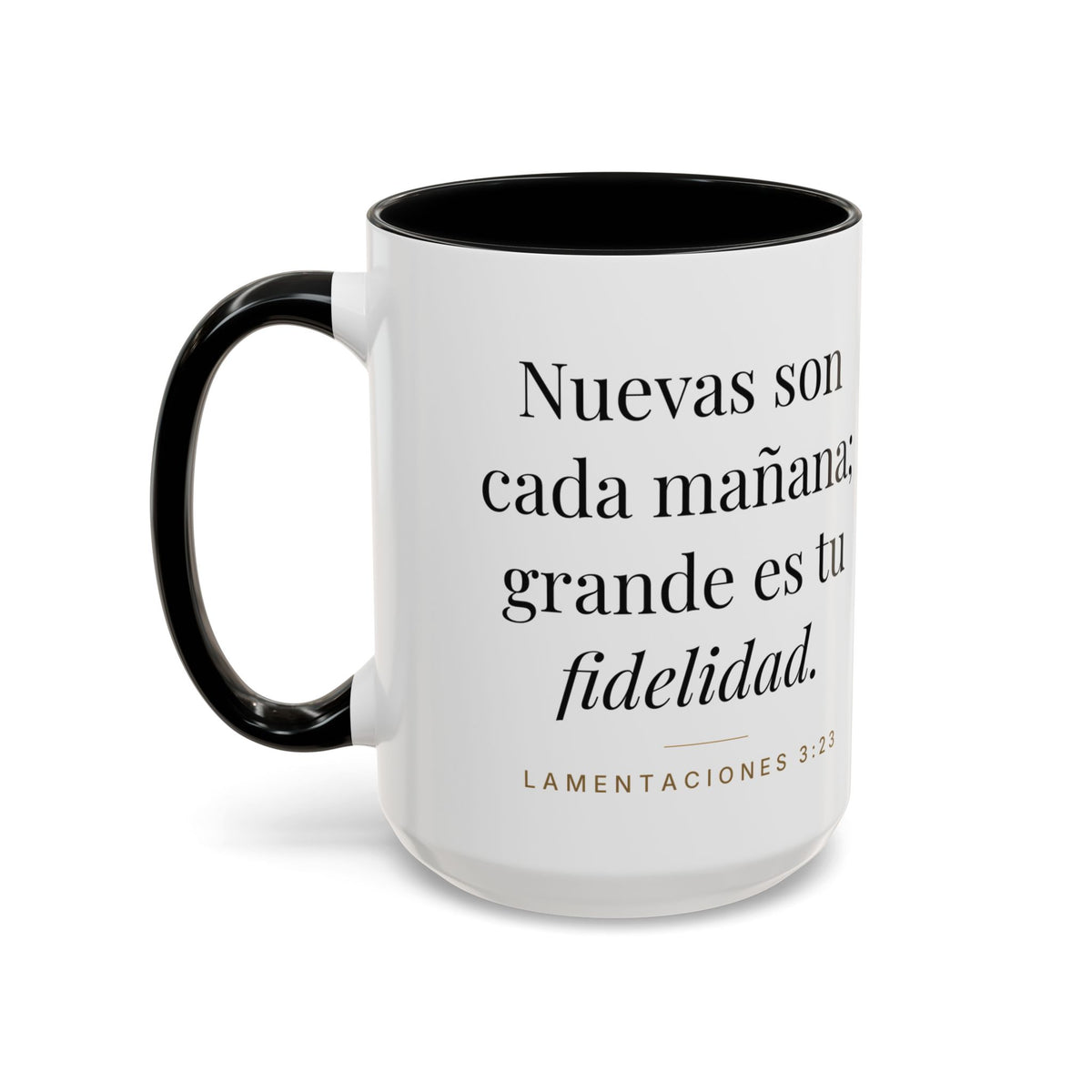 New Every Morning Mug – Lamentations 3:23 (Spanish Edition)