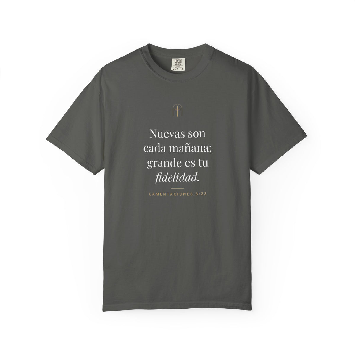 New Every Morning Tee – Lamentations 3:23 (Spanish Edition)