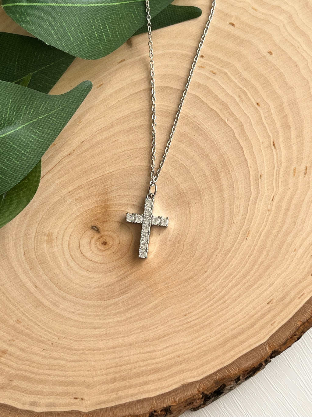 Classic Silver Cross Necklace
