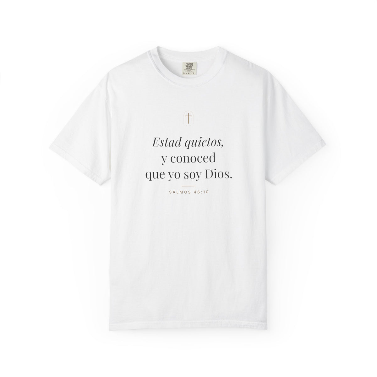 Be Still Tee – Psalm 46:10 (Spanish Edition)