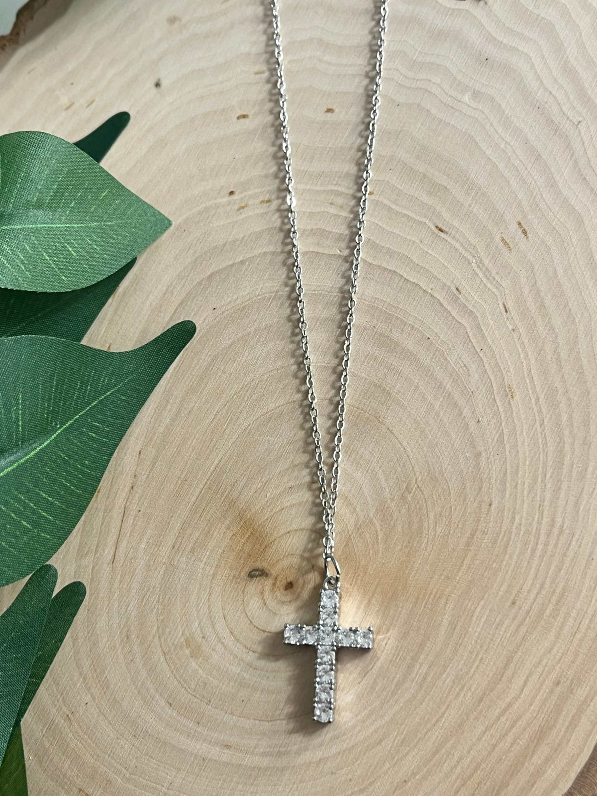 Classic Silver Cross Necklace