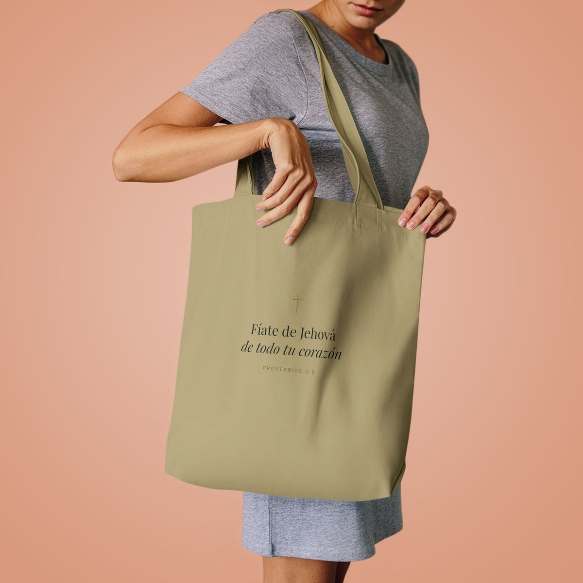 Trust in the Lord Tote Bag – Proverbs 3:5 (Spanish Edition)