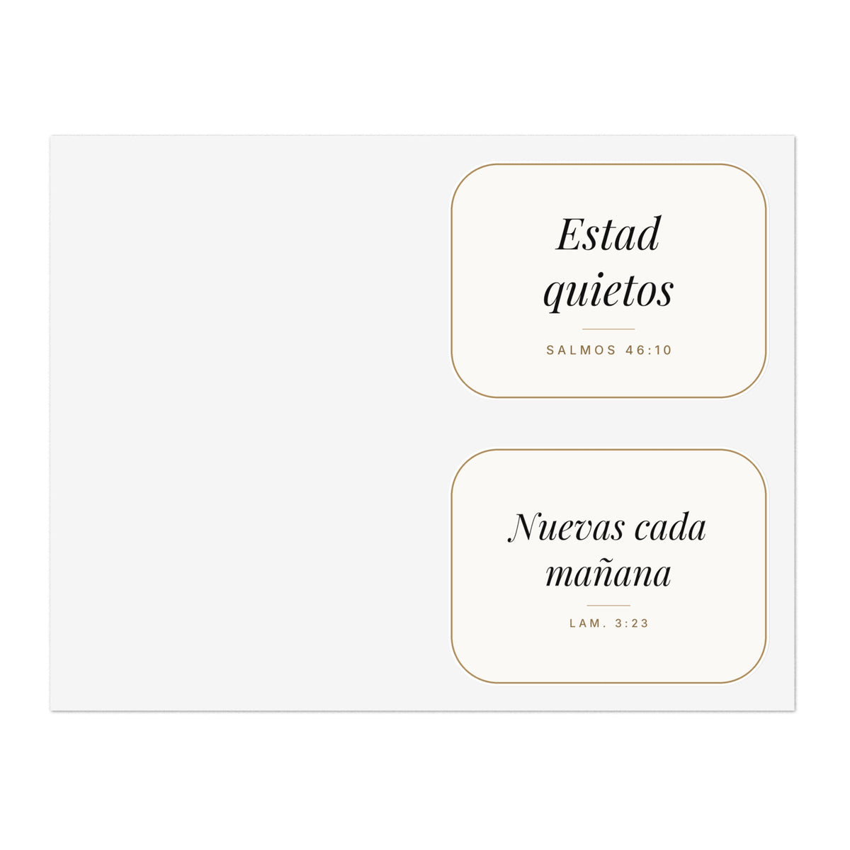 Scripture Sticker Sheet (Spanish Edition)