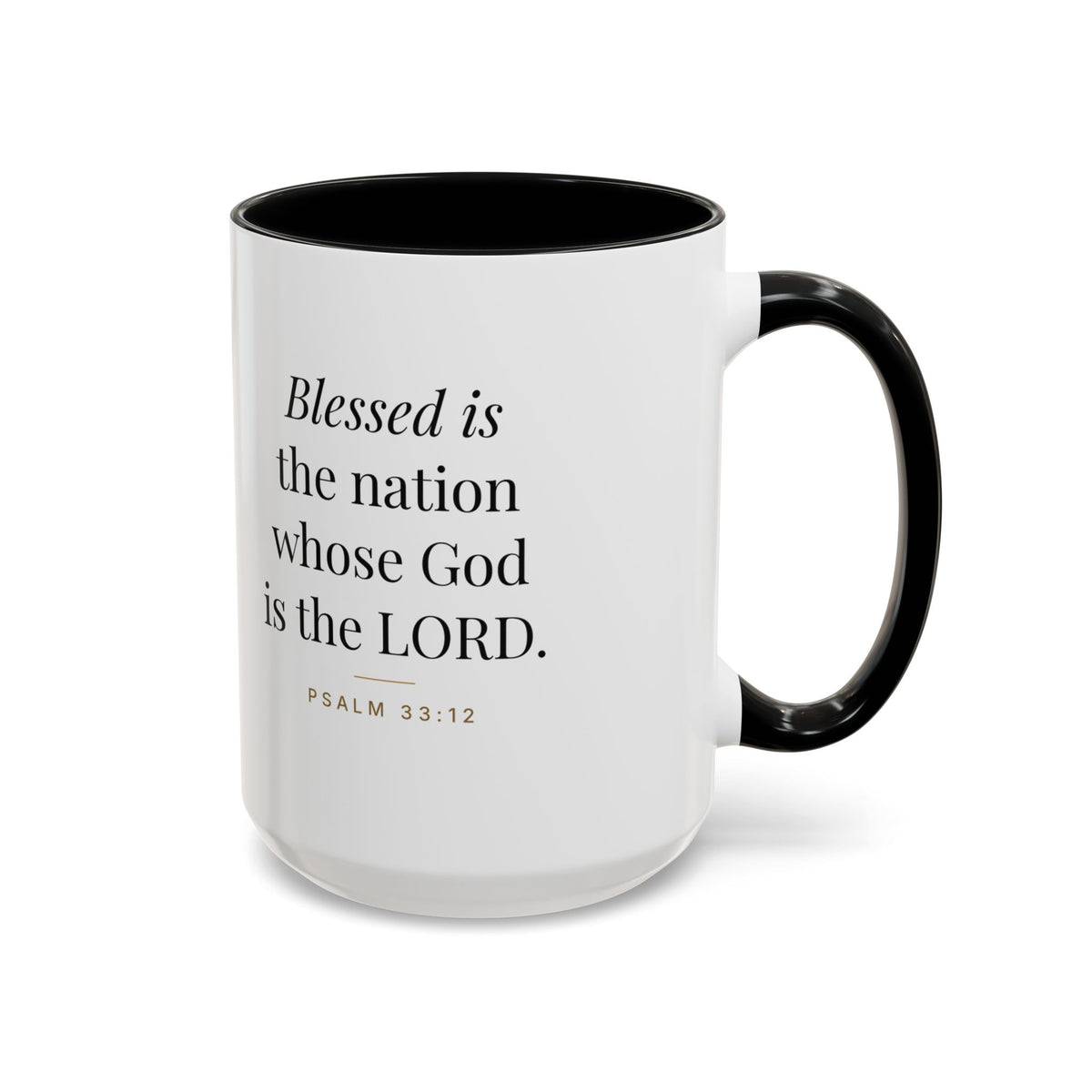 In God We Trust Mug – Psalm 33:12