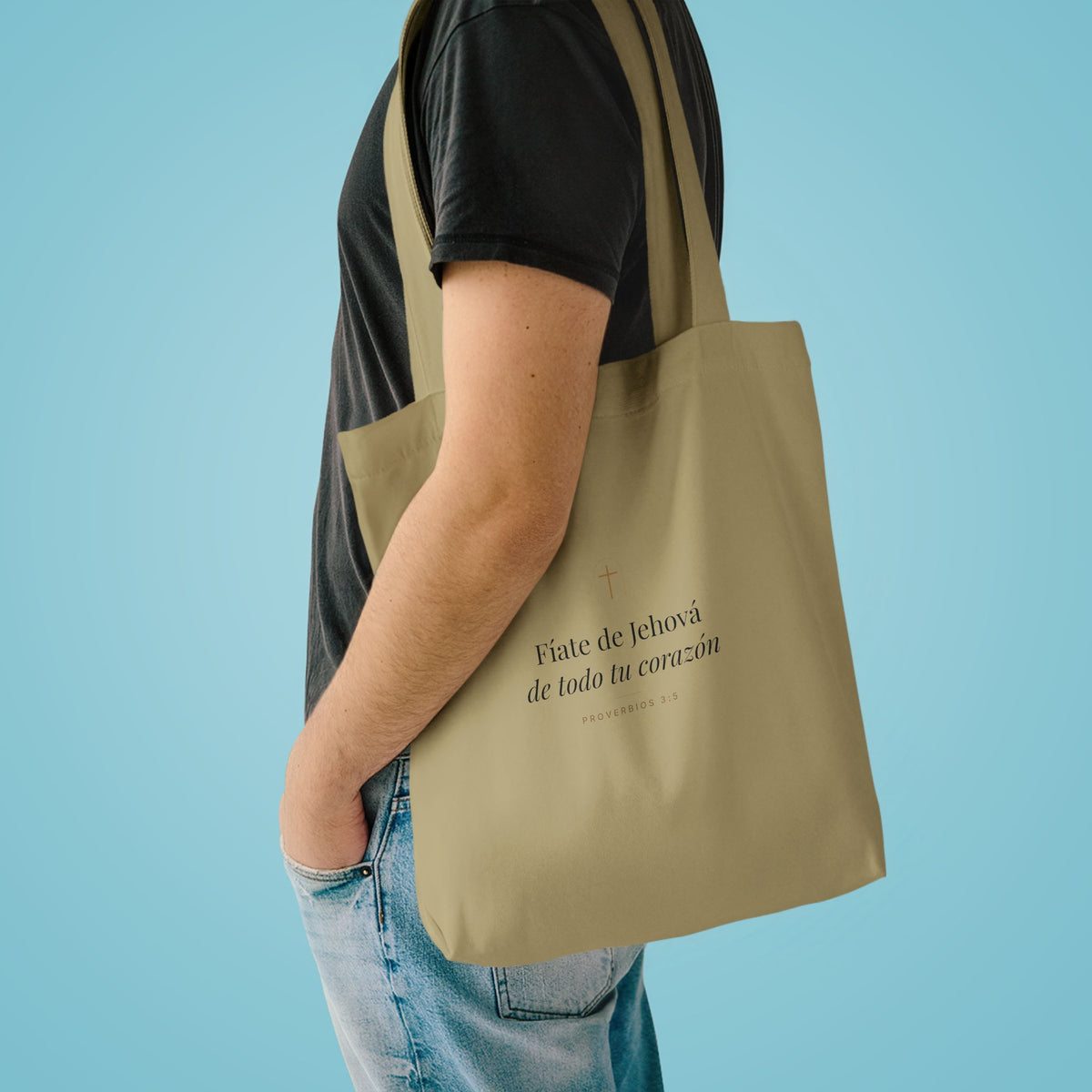 Trust in the Lord Tote Bag – Proverbs 3:5 (Spanish Edition)