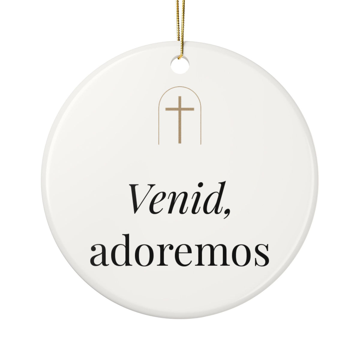 O Come Let Us Adore Him Ornament (Spanish Edition)