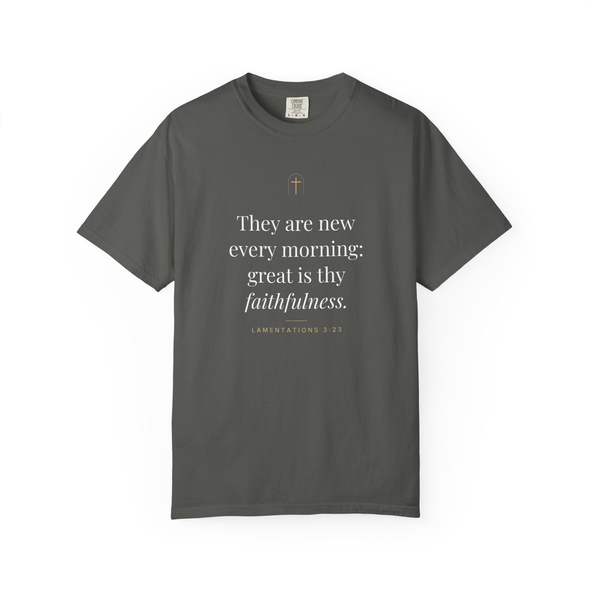 New Every Morning Tee – Lamentations 3:23