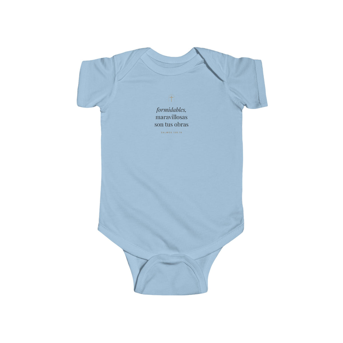 Wonderfully Made Baby Bodysuit – Psalm 139:14 (Spanish Edition)