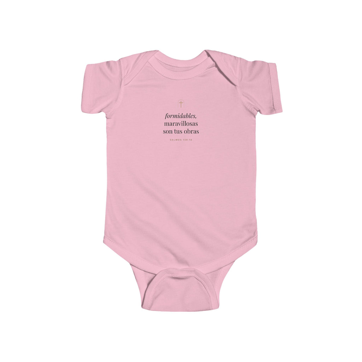 Wonderfully Made Baby Bodysuit – Psalm 139:14 (Spanish Edition)