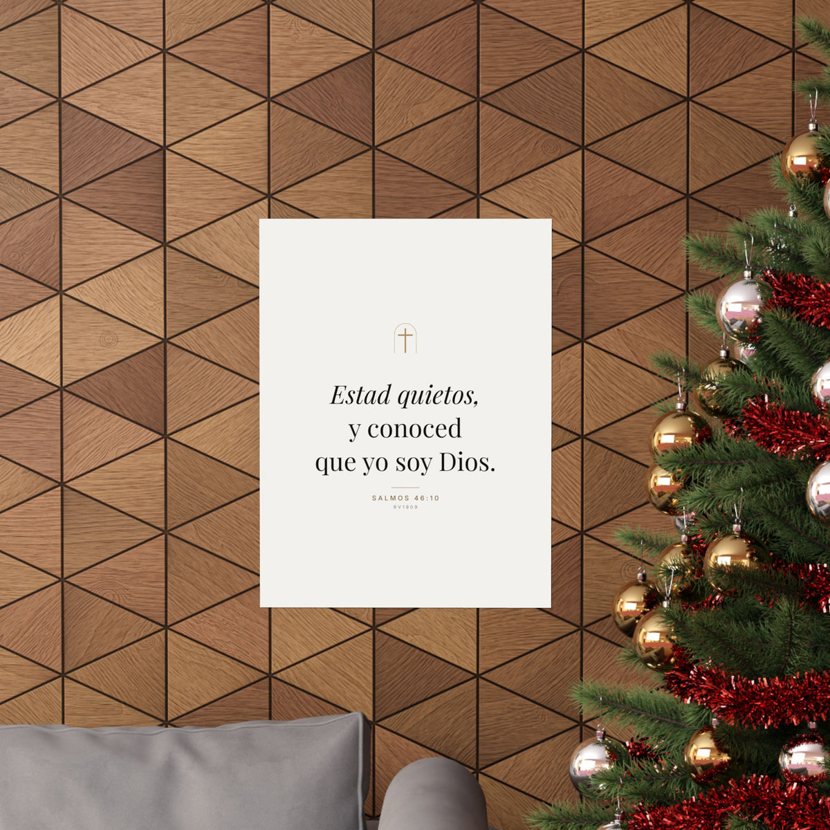Be Still Print – Psalm 46:10, Unframed (Spanish Edition)