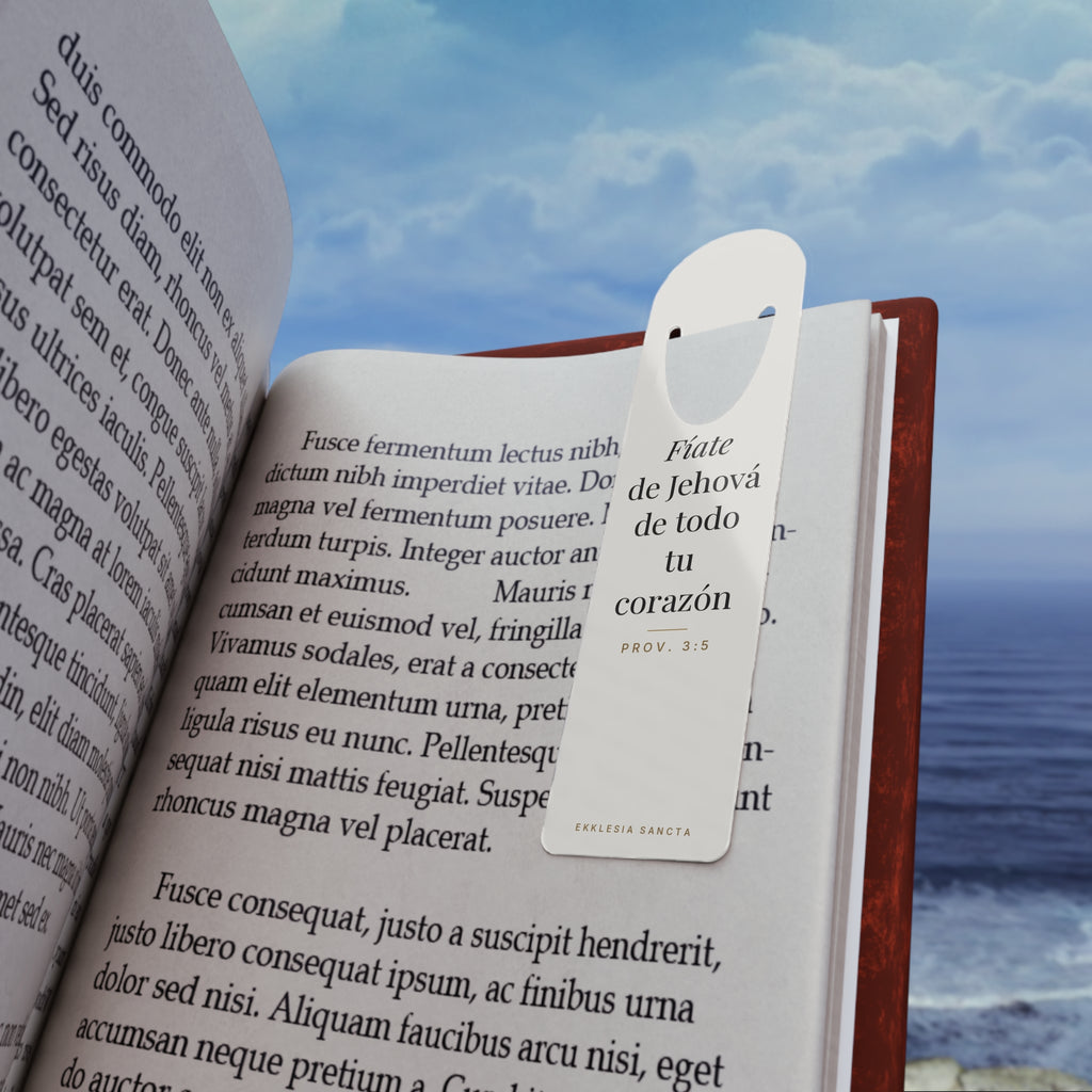 Trust in the Lord Bookmark – Proverbs 3:5 (Spanish Edition)