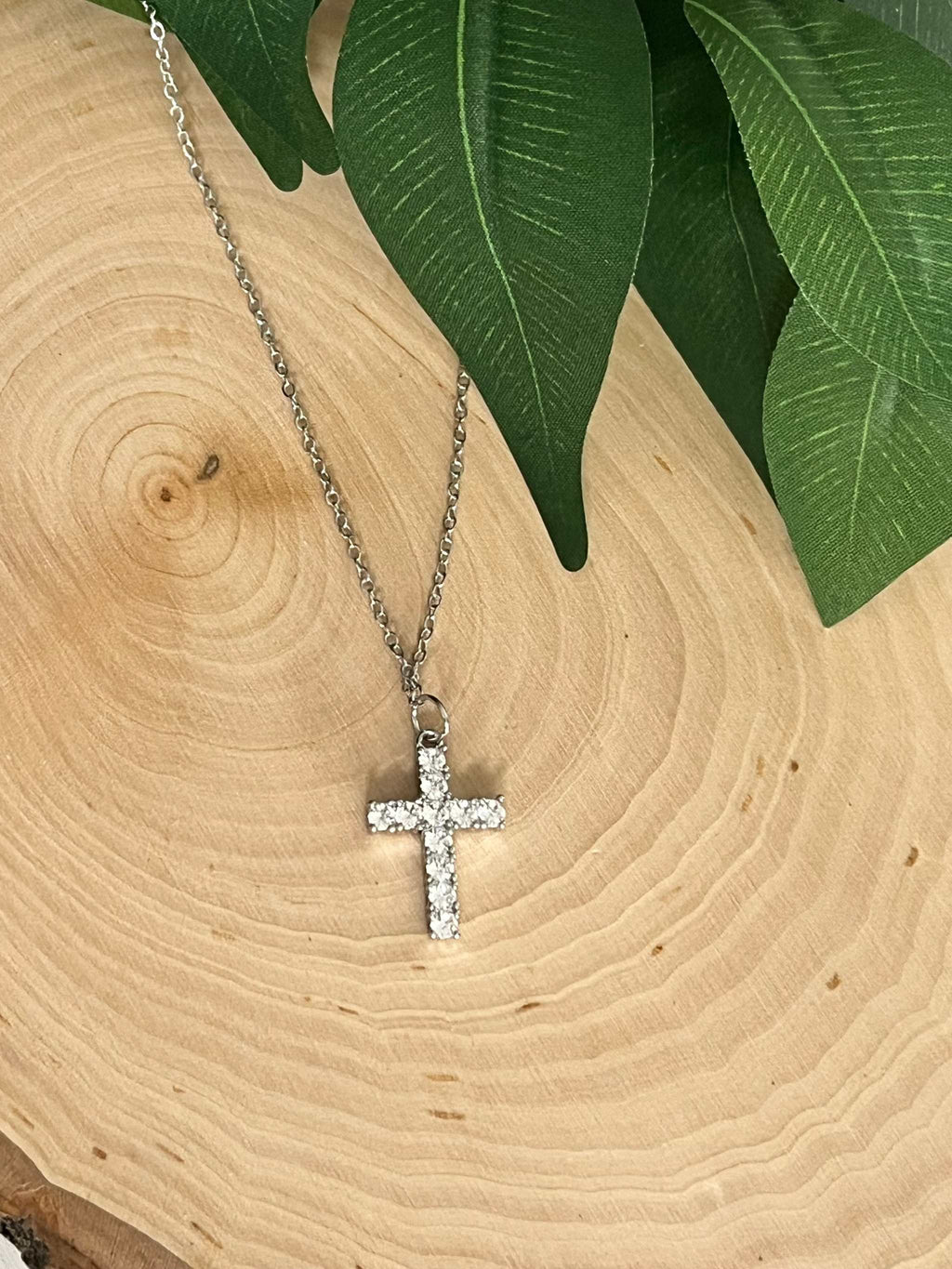 Classic Silver Cross Necklace