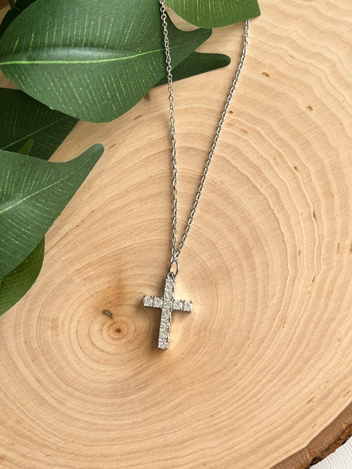 Classic Silver Cross Necklace
