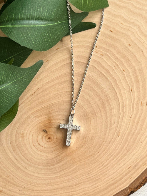 Classic Silver Cross Necklace