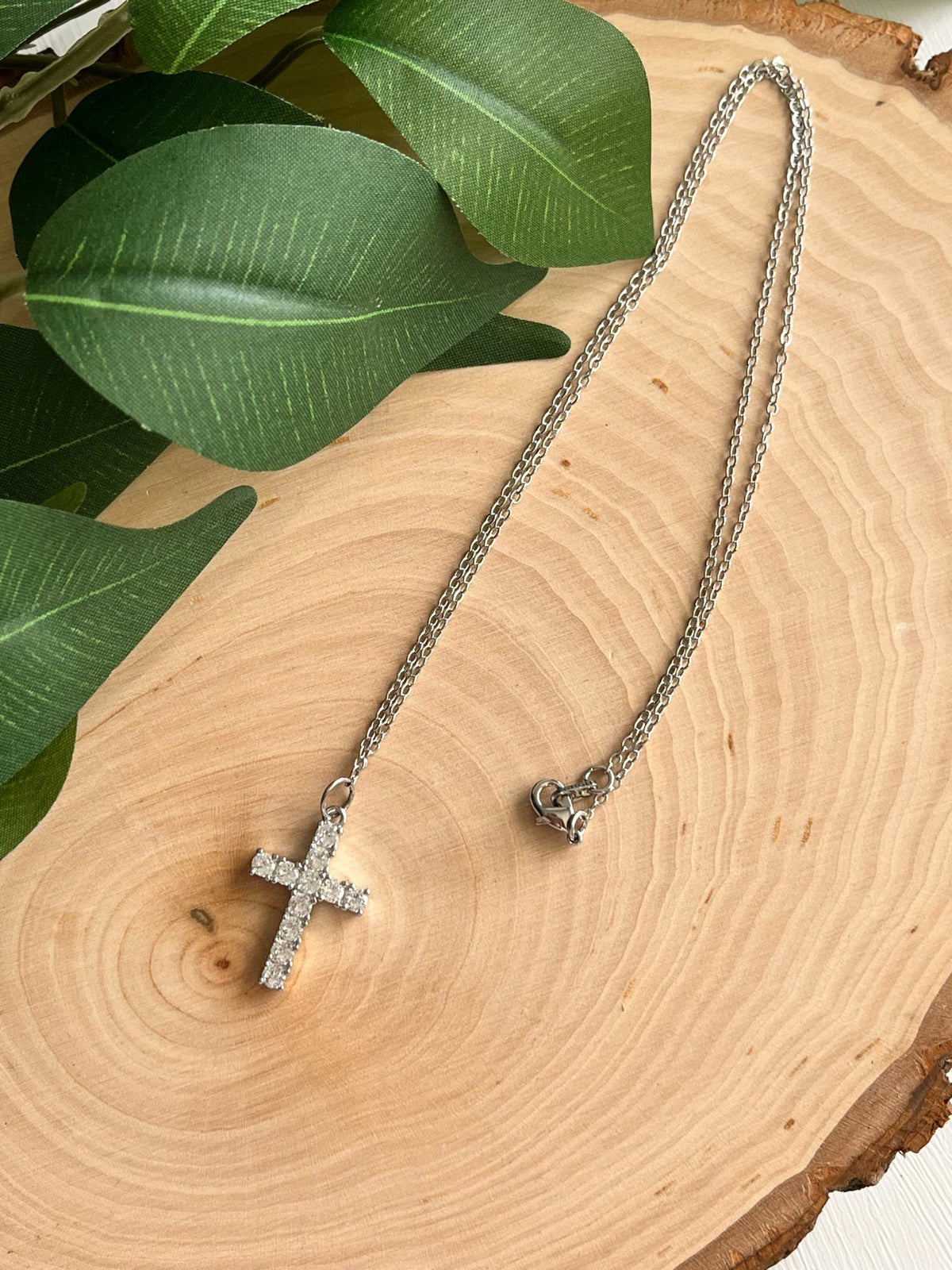 Classic Silver Cross Necklace
