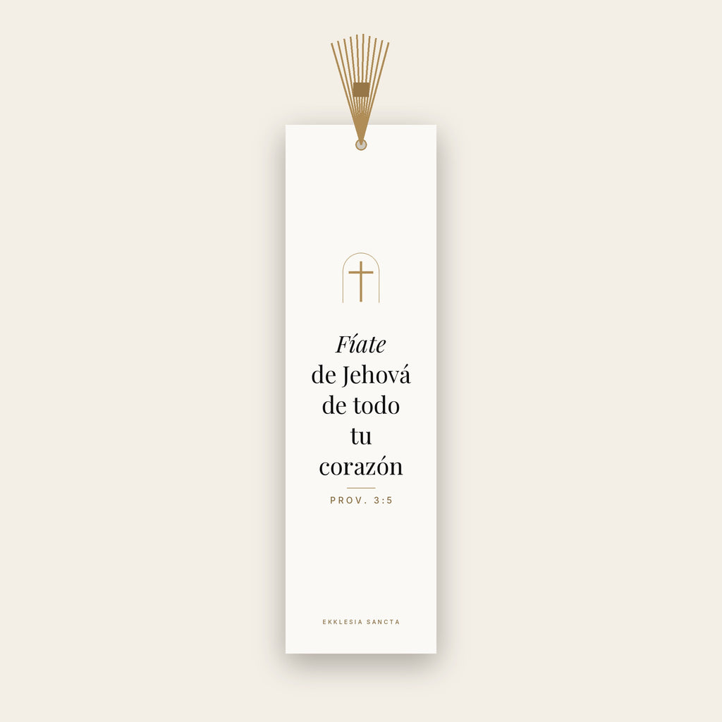 Marcapáginas Fíate de Jehová, Proverbios 3:5