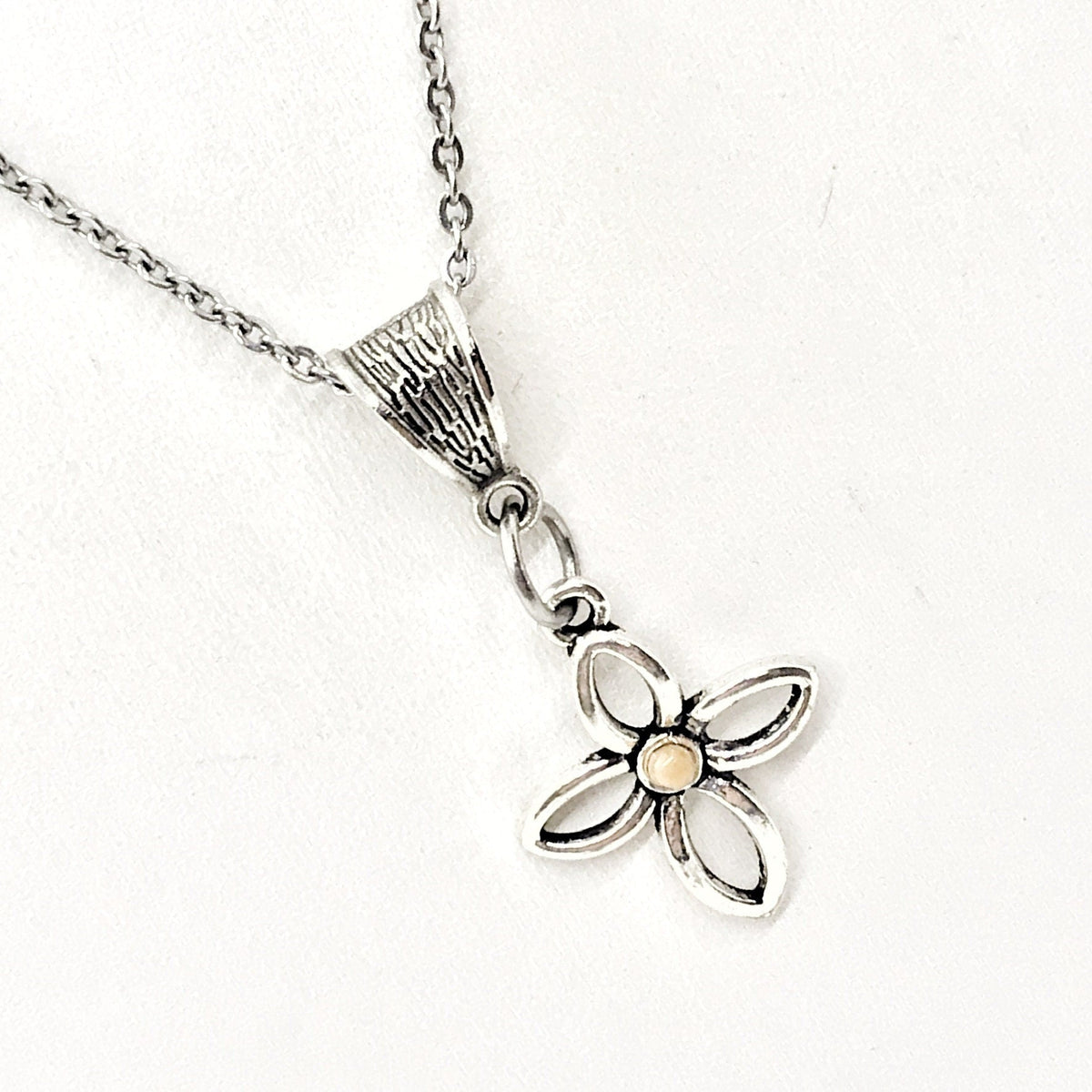 Mustard Seed Cross Necklace